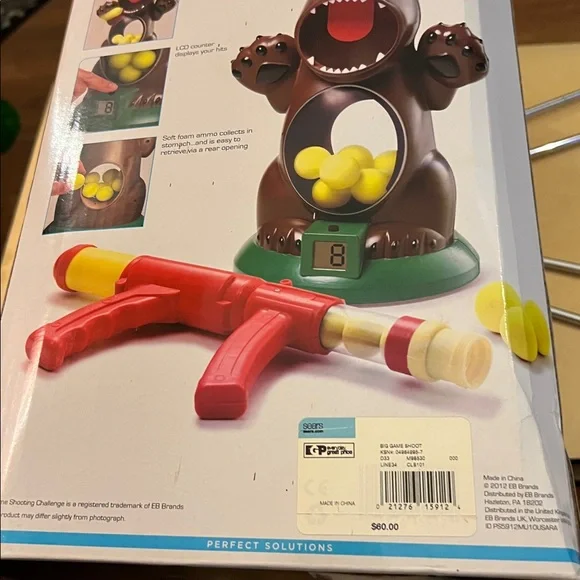 Shooting Challenge Bear Toy with Red and Brown Colors - Picture 8 of 9